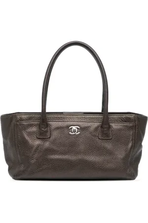 CHANEL Dames, Pre-owned, Bruin, Maat: ONE Size Leer