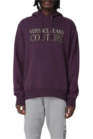 VERSACE Heren, Sweatshirts & Hoodies, Paars, Maat: XL