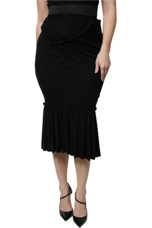 Dolce & Gabbana Dames, Rokken, Zwart, Maat: M Viscose