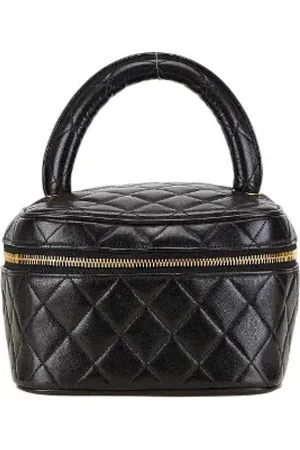 CHANEL Dames, Pre-owned, Zwart, Maat: ONE Size Leer