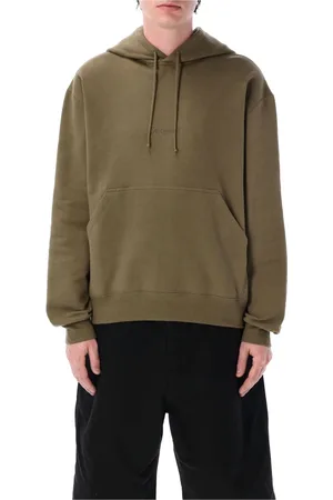 Saint Laurent Heren, Sweatshirts & Hoodies, Groen, Maat: M Katoen