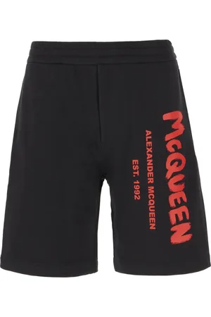 Alexander McQueen Heren, Korte broeken, Zwart, Maat: L Katoen
