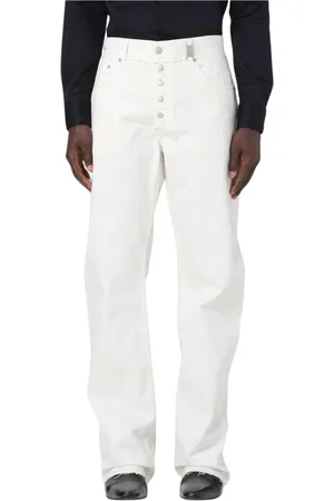 Alexander McQueen Heren, Jeans, Wit, Maat: XL Katoen