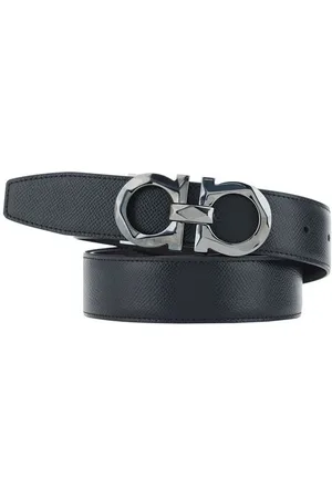 Salvatore Ferragamo Heren, Accessoires, Zwart, Maat: 110 CM Leer