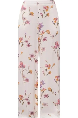 Twin-Set Dames, Broeken, Veelkleurig, Maat: M Viscose