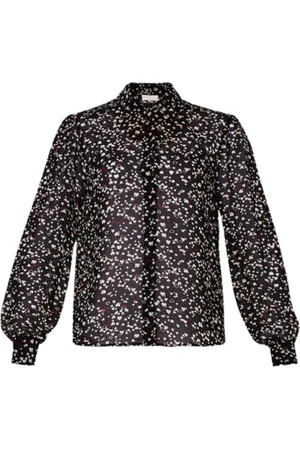 Liu Jo Dames, Blouses & Shirts, Zwart, Maat: 2XS Poliester