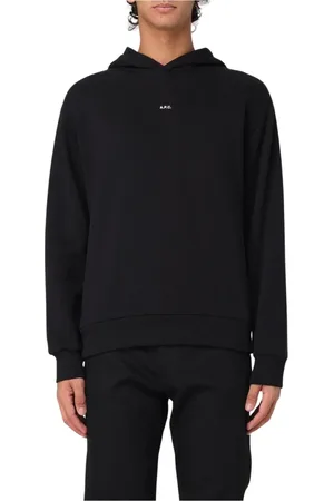 A.P.C. Heren, Sweatshirts & Hoodies, Zwart, Maat: S Katoen