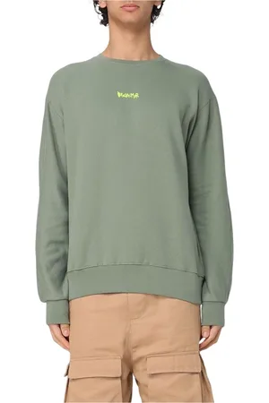 DISCLAIMER Heren, Sweatshirts & Hoodies, Groen, Maat: S Katoen