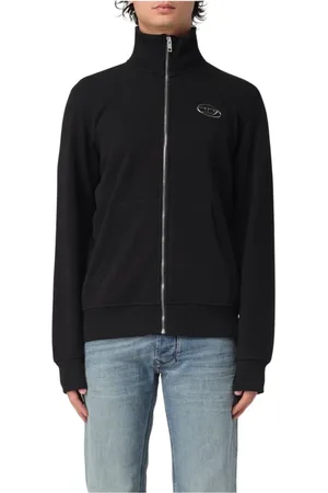 Diesel Heren, Sweatshirts & Hoodies, Zwart, Maat: S