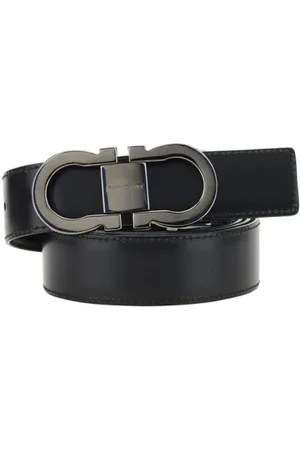 Salvatore Ferragamo Heren, Accessoires, Zwart, Maat: 100 CM Leer