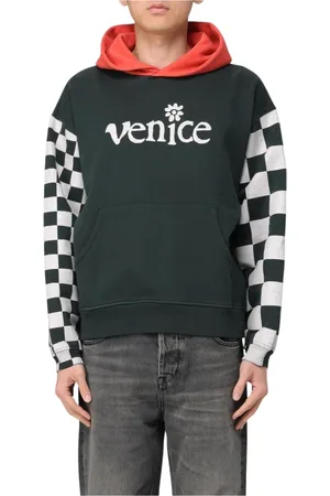 ERL Heren, Sweatshirts & Hoodies, Zwart, Maat: L Katoen