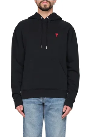 Ami Heren, Sweatshirts & Hoodies, Zwart, Maat: 2XL