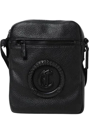 Roberto Cavalli Heren, Tassen, Zwart, Maat: ONE Size Leer