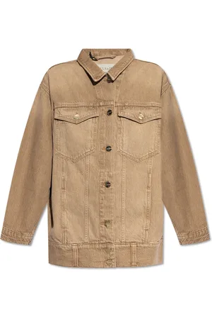 AllSaints Dames, Jassen, Bruin, Maat: XS Denim