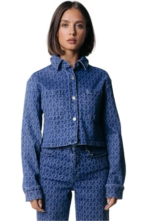 Colourful rebel Dames, Jassen, Blauw, Maat: 2XL Denim