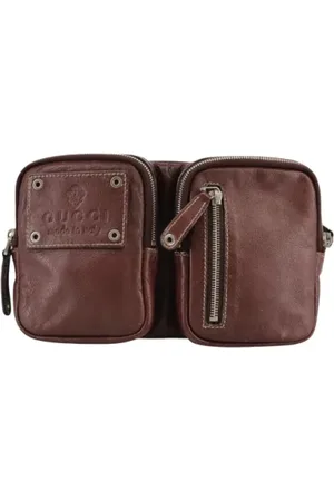 Gucci Heren, Pre-owned, Bruin, Maat: ONE Size Leer