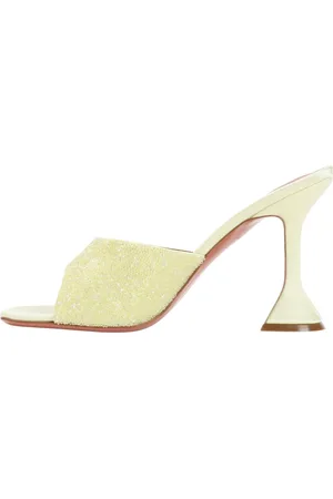 Amina Muaddi Dames, Schoenen, Geel, Maat: 40 EU