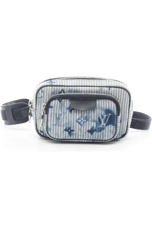 LOUIS VUITTON Heren, Pre-owned, Blauw, Maat: ONE Size Leer