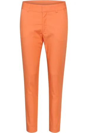 Kaffe Dames, Broeken, Oranje, Maat: L