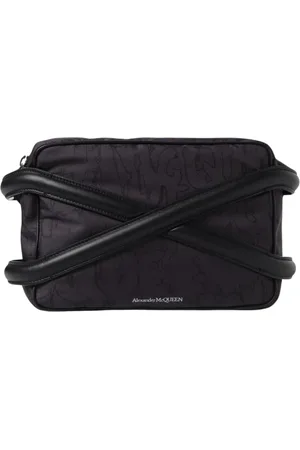 Alexander McQueen Heren, Tassen, Zwart, Maat: ONE Size Leer
