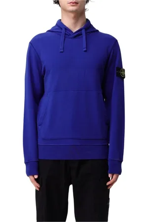 Stone Island Heren, Sweatshirts & Hoodies, Blauw, Maat: 2XL Katoen