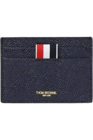 Thom Browne Heren, Accessoires, Blauw, Maat: ONE Size Leer