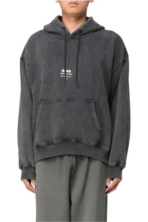 Msgm Heren, Sweatshirts & Hoodies, Grijs, Maat: L Katoen