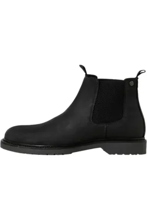 JACK & JONES Heren, Schoenen, Zwart, Maat: 41 EU Leer