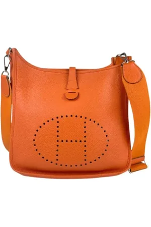 Hermès Dames, Pre-owned, Oranje, Maat: ONE Size Leer