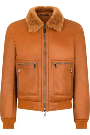 Dolce & Gabbana Heren, Jassen, Bruin, Maat: XS Wol