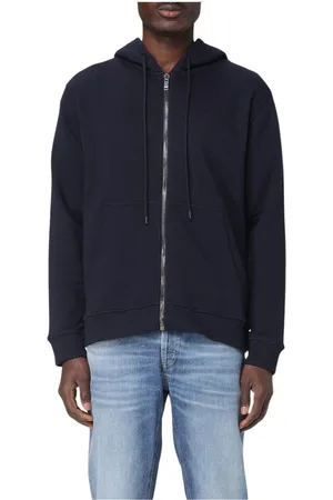 Dondup Heren, Sweatshirts & Hoodies, Blauw, Maat: L Katoen