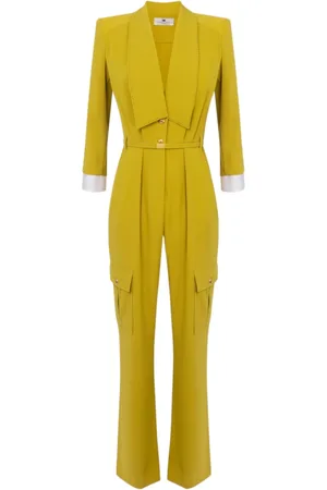 Elisabetta Franchi Dames, Jumpsuits & Playsuits, Groen, Maat: XS Poliester
