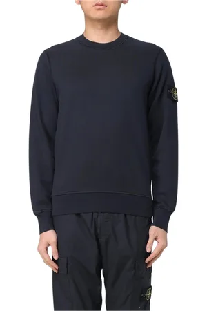 Stone Island Heren, Sweatshirts & Hoodies, Blauw, Maat: 2XL Katoen