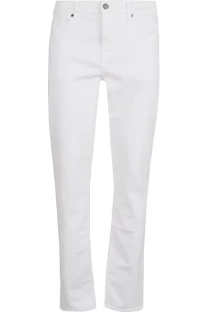 7 for all Mankind Heren, Jeans, Wit, Maat: W31 Katoen