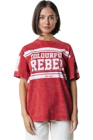 Colourful rebel Dames, Tops, Rood, Maat: XS Katoen