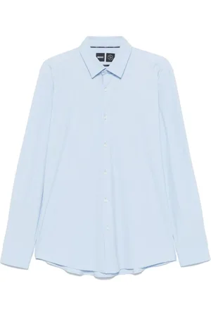 HUGO BOSS Heren, Overhemden, Blauw, Maat: S Jersey