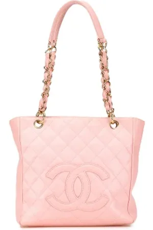 CHANEL Dames, Pre-owned, Roze, Maat: ONE Size Leer