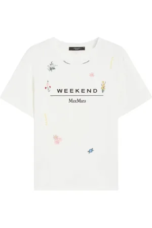 Max Mara Dames, Tops, Wit, Maat: L Katoen