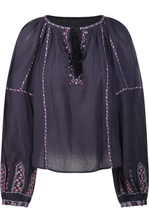 Isabel Marant Dames, Blouses & Shirts, Blauw, Maat: M Katoen