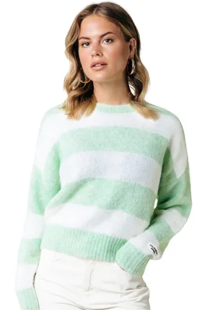 Colourful rebel Dames, Truien, Groen, Maat: S/M Wol