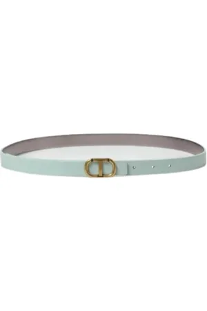 Twin-Set Dames, Accessoires, Blauw, Maat: S Leer