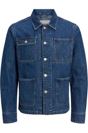 JACK & JONES Heren, Jassen, Blauw, Maat: S Denim
