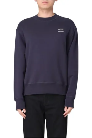 Ami Heren, Sweatshirts & Hoodies, Blauw, Maat: M