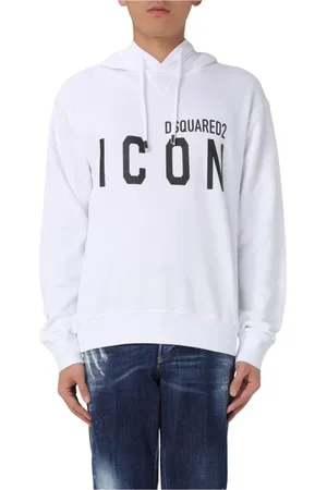 Dsquared2 Heren, Sweatshirts & Hoodies, Wit, Maat: L Katoen