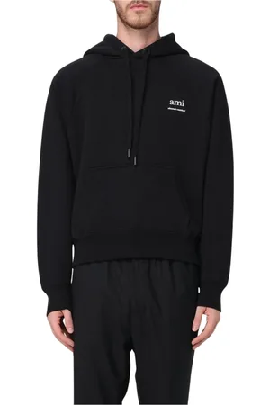 Ami Heren, Sweatshirts & Hoodies, Zwart, Maat: XL Katoen