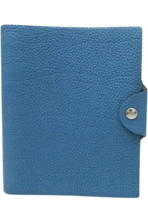 Hermès Dames, Pre-owned, Blauw, Maat: ONE Size Leer