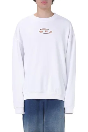 Diesel Heren, Sweatshirts & Hoodies, Wit, Maat: M Katoen