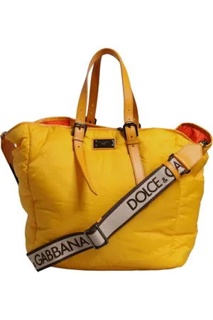 Dolce & Gabbana Dames, Tassen, Geel, Maat: ONE Size Nylon