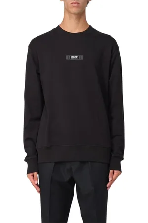 VERSACE Heren, Sweatshirts & Hoodies, Zwart, Maat: L Katoen