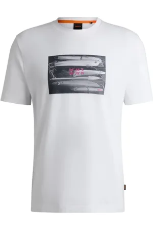 HUGO BOSS Heren, Tops, Wit, Maat: XL Katoen